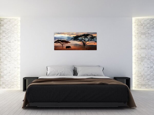 Obraz - Národný park Serengeti, Tanzánia, Afrika (120x50 cm)