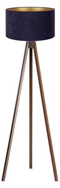 Brilagi - Stojacia lampa VELVET 1xE27/60W/230V wenge/modrá
