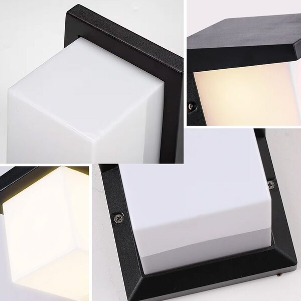 Toolight Toolight, nástenné svietidlo 16x16x19 cm, 1xE27, RSL014-1W, čierna matná, OSW-10245