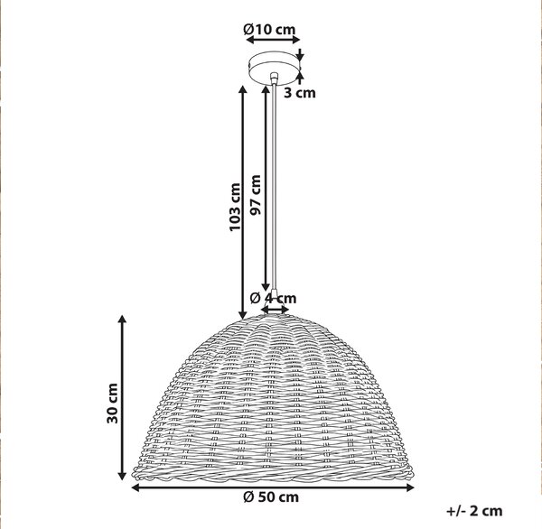 Závesná lampa prírodná ratanová pletené tienidlo v tvare kupoly rustikálny boho japandi štýl obývacia izba jedáleň