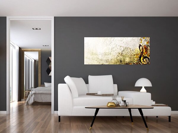 Obraz - Sila hudby (120x50 cm)