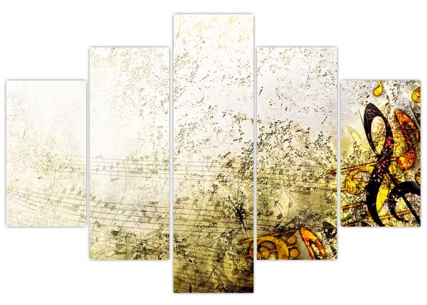 Obraz - Sila hudby (150x105 cm)