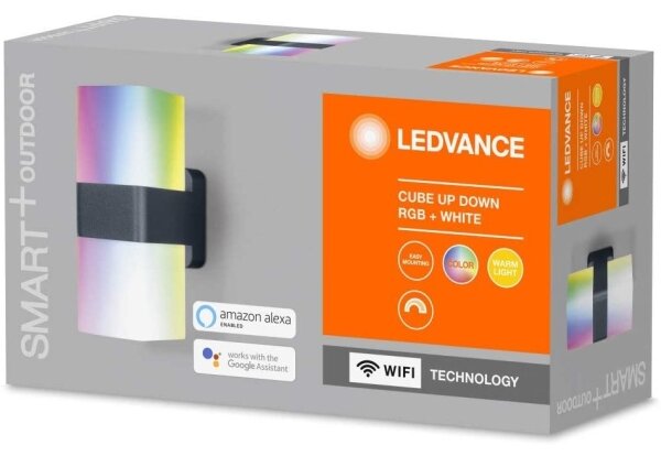 Ledvance - LED RGBW Vonkajšie svietidlo SMART+ CUBE LED/13,5W/230V IP44 Wi-Fi