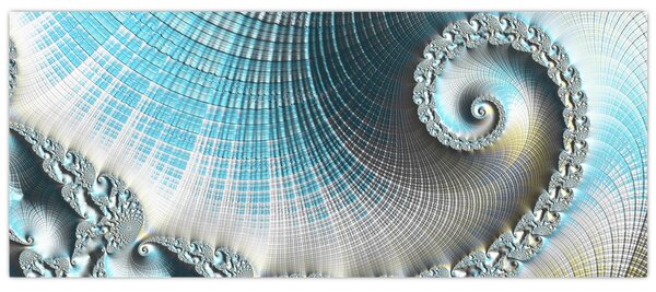 Obraz texturovanej špirály (120x50 cm)
