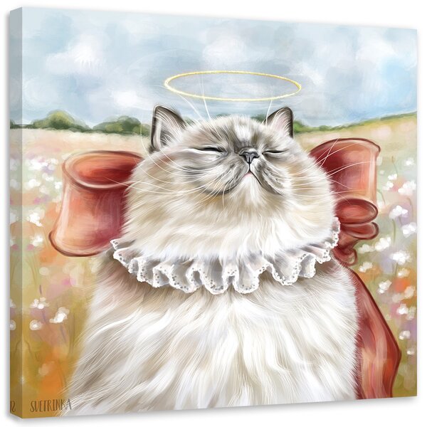 Obraz Kráľovská mačka na mýtinke - Svetlana Gracheva Veľkosť: 30 x 30 cm, Prevedenie: Obraz na plátne
