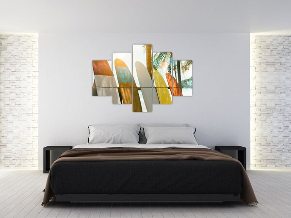 Obraz - Surfovacie dosky (150x105 cm)