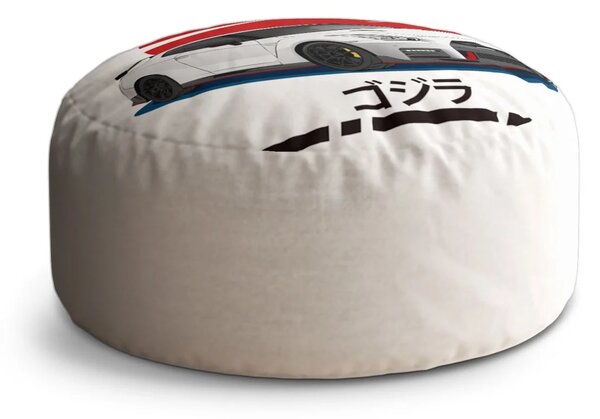 Sablio Taburet Circle Nissan GTR 35 Japonské slnko: 38x48 cm