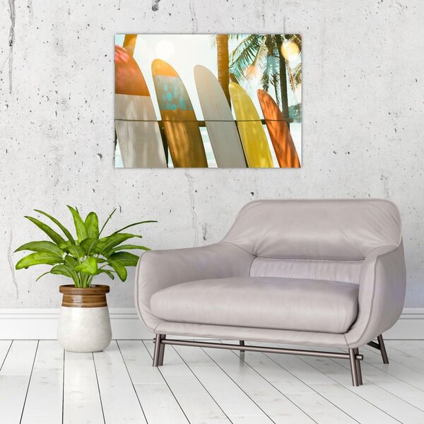 Obraz - Surfovacie dosky (70x50 cm)