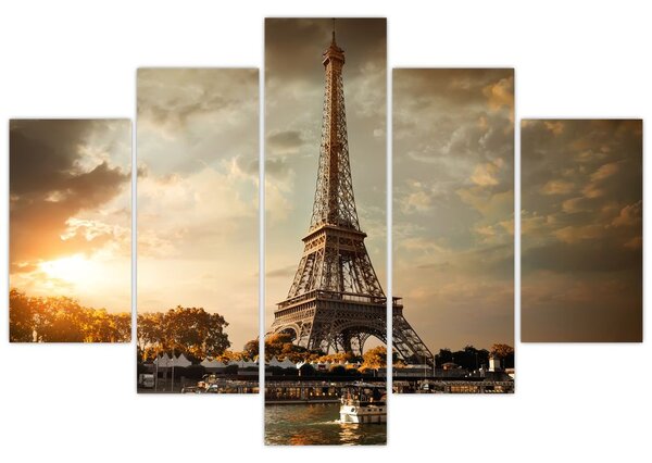 Obraz - Eiffelova veža, Paríž, Francúzsko (150x105 cm)