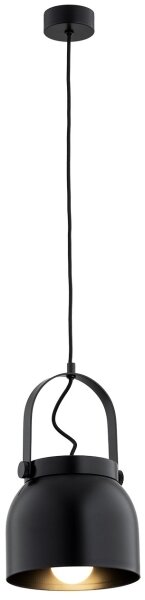 Argon 8281 - Luster na lanku LOGAN 1xE27/15W/230V pr. 20 cm čierna