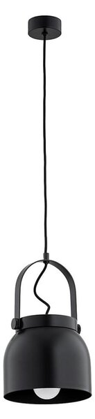 Argon 8281 - Luster na lanku LOGAN 1xE27/15W/230V pr. 20 cm čierna