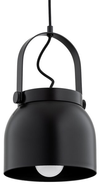 Argon 8281 - Luster na lanku LOGAN 1xE27/15W/230V pr. 20 cm čierna