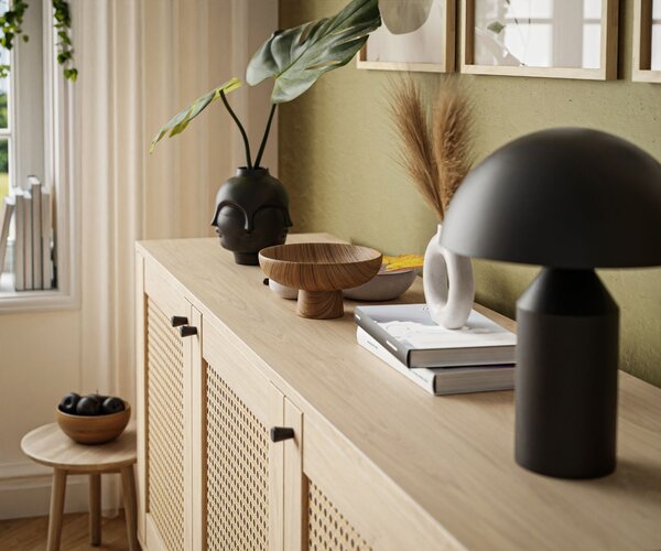 KOMODA THEO S VIEDENSKÝM VÝPLETOM DUB PUCCINI 154 cm