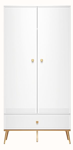 SKRIŇA BELLINI BIELY VYSOKÝ LESK 92 cm