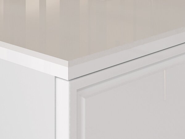 KOMODA BELLINI BIELY VYSOKÝ LESK 120 cm