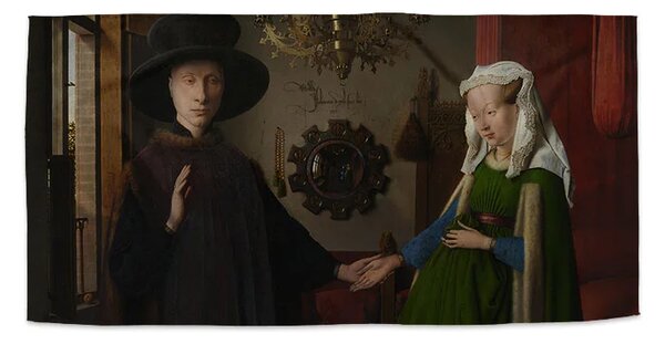 Sablio Uterák Svadba manželov - Jan van Eyck - 30x50 cm