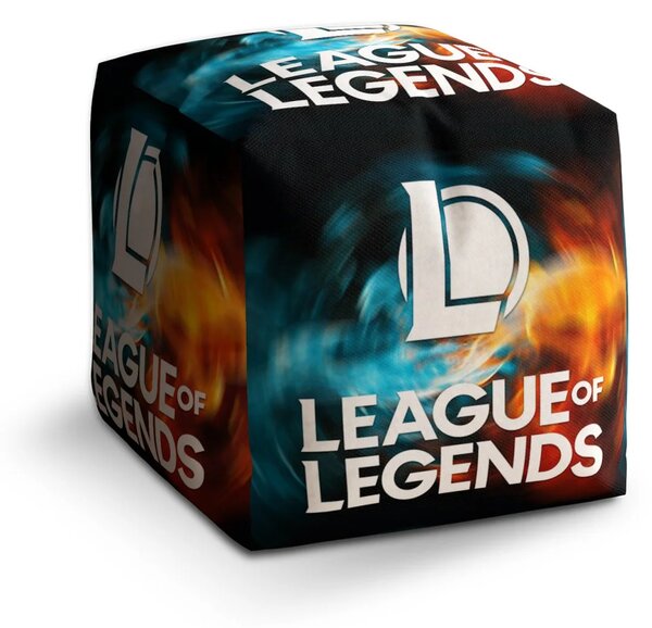 Sablio Taburet Cube League of Legends Glow - 40x40x40 cm