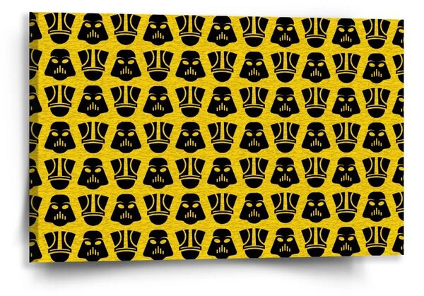 Sablio Obraz Star Wars Stormtrooperi Pattern na žltej - 60x40 cm