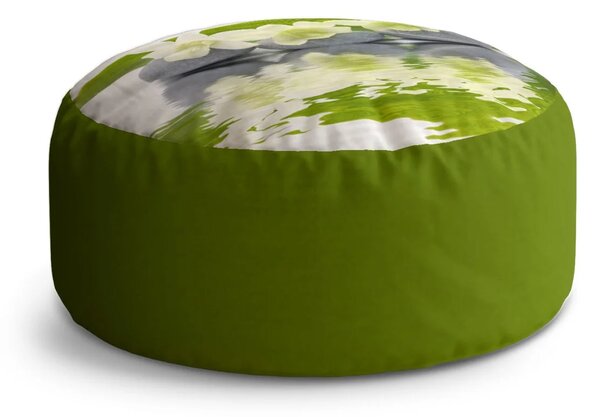 Sablio Taburet Biela orchidea: 38x48 cm