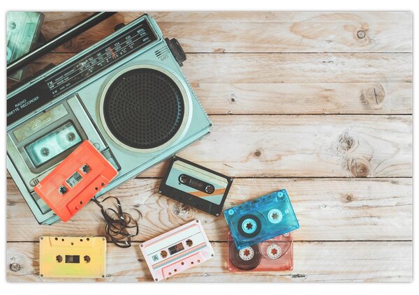 Obraz - Retro rádio (90x60 cm)