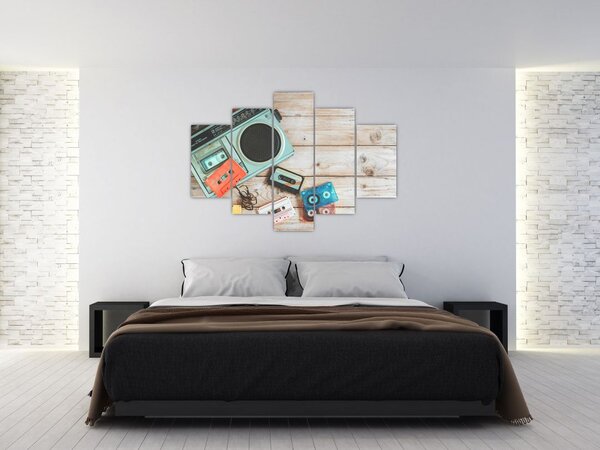 Obraz - Retro rádio (150x105 cm)