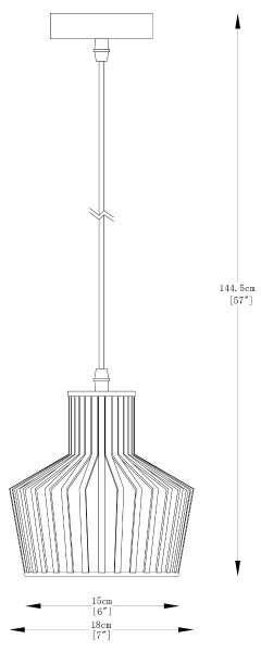 Zuma Line A8079-BK - Luster na lanku DOLIA 1xE27/40W/230V pr. 18 cm čierna