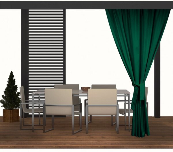 Záhradný záves do altánku MIG71 tmavozelený Farba Zelená Rozmery 155x180 cm