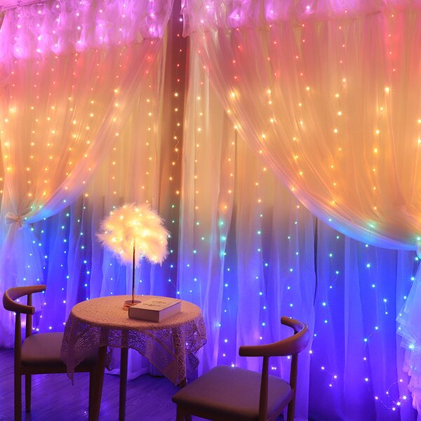 Bezdoteku LEDSolar 300 Vianočná reťaz 30m USB s háčikmi, 300 LED, diaľkové ovládanie, Multicolor