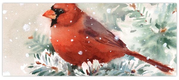 Obraz - Kardinál (120x50 cm)