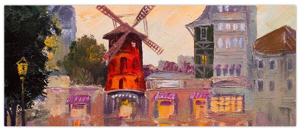 Obraz - Moulin rouge, Paríž, Francúzsko (120x50 cm)