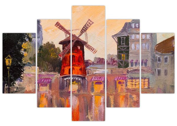 Obraz - Moulin rouge, Paríž, Francúzsko (150x105 cm)