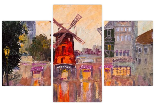 Obraz - Moulin rouge, Paríž, Francúzsko (90x60 cm)