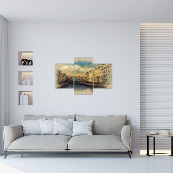 Obraz - Moyka rieka, Petrohrad, Rusko (90x60 cm)