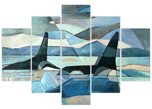 Obraz - Kosatky (150x105 cm)