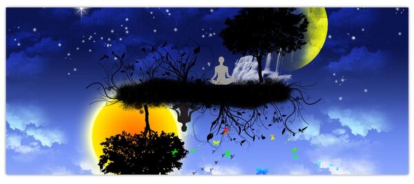 Obraz - Reflekcia rovnováhy (120x50 cm)
