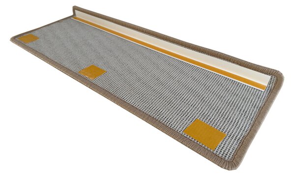Vopi Nášľapy na schody Capri svetlo béžový obdĺžnik, samolepiaci - 25x80 obdĺžnik (rozmer vrátane ohybu)