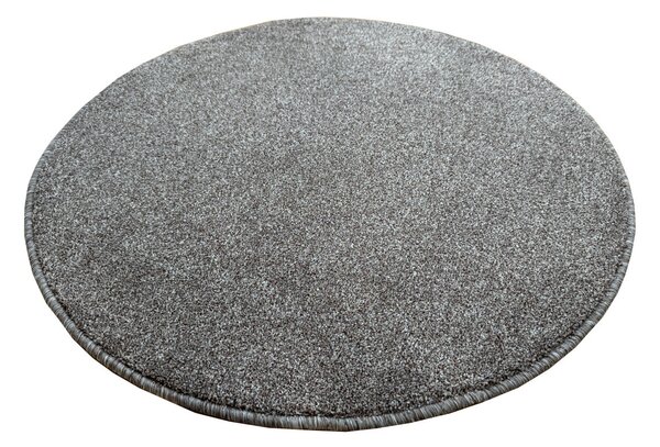 Vopi, Kusový koberec Apollo Soft hnedý kruh, 80x80 (priemer) kruh, hnedá, chodba / predsieň