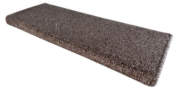 Vopi Nášľapy na schody Apollo Soft hnedý obdĺžnik - 24x65 obdĺžnik (rozmer vrátane ohybu)