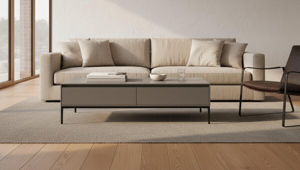 KONFERENČNÝ STOLÍK, čierna, kov, kompozitné drevo, 140/40/70 cm MID.YOU - Stolíky do obývačky, Online Only