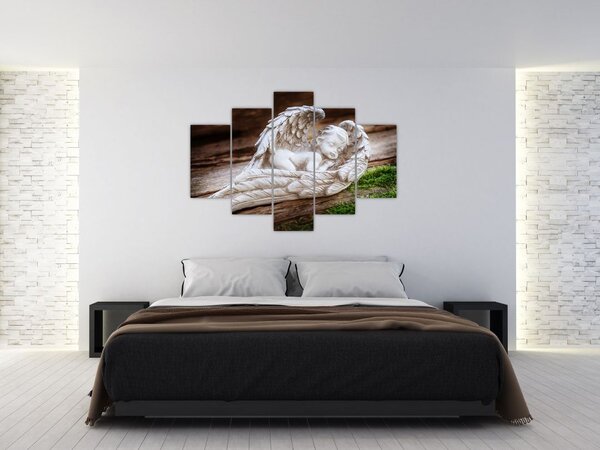 Obraz - Spiaci anjelik (150x105 cm)