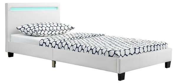 Čalúnená posteľ Verona 90 x 200 cm - biela