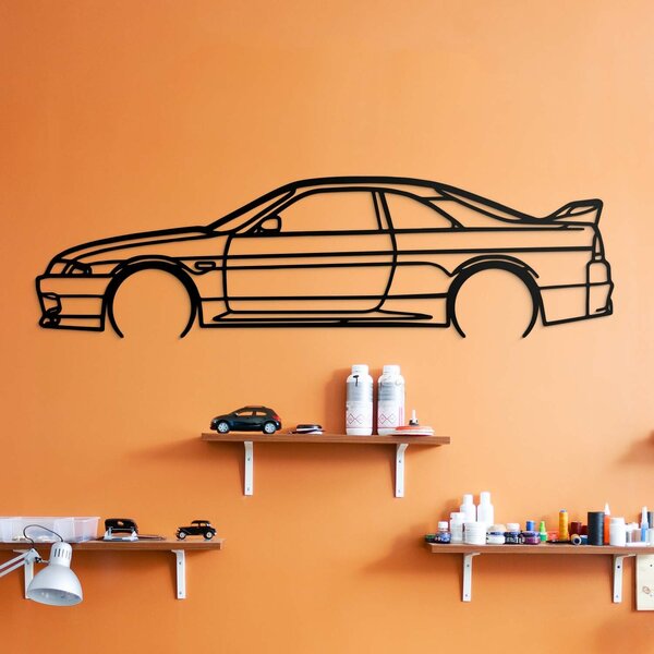 DUBLEZ | Drevená dekorácia na stenu - Nissan R33 GT-R