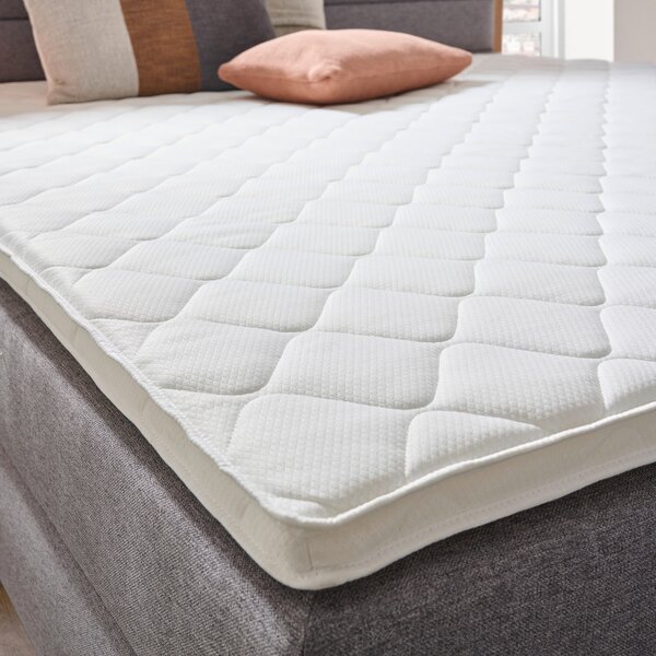 BOXSPRINGOVÁ POSTEĽ, 180/200 cm, sivá, dub artisan Carryhome - Postele