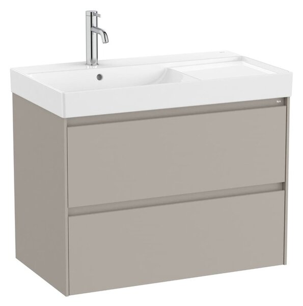 Kúpeľňová skrinka s umývadlom Roca Ona 80x64,5x46 cm piesková mat ONA802ZPML