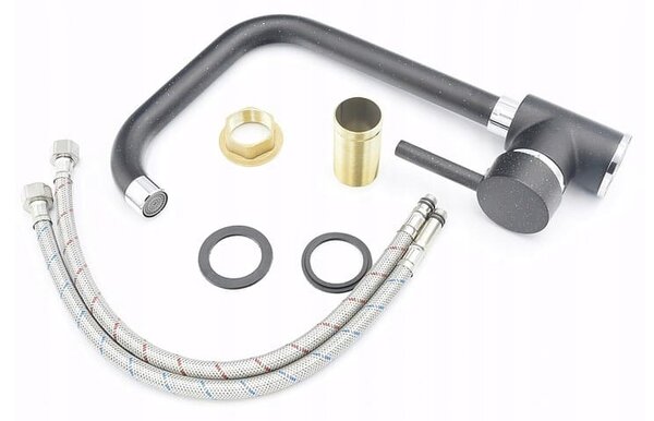 Gamma Steel, stojanková drezová batéria h-320, čierna škvrnitá, GMA-BSK-BP