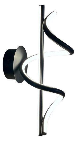 LED Nástenné svietidlo TWIST LED/12W/230V čierna