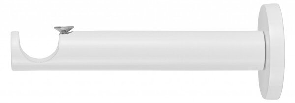 Moderný držiak 19 mm jednoduchý biela lesklá 1084