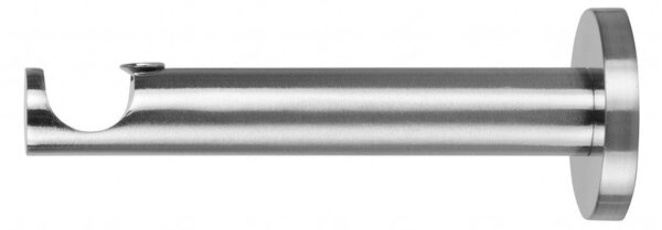 Moderný držiak 19 mm jednoduchý oceľový efekt 1076