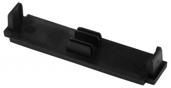 Dvojitý koncovka pre PVC stropnú koľajnicu čierna - 2 ks 1234