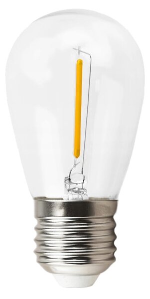 BERGE LED žiarovka filament - E27 - 1W - teplá biela